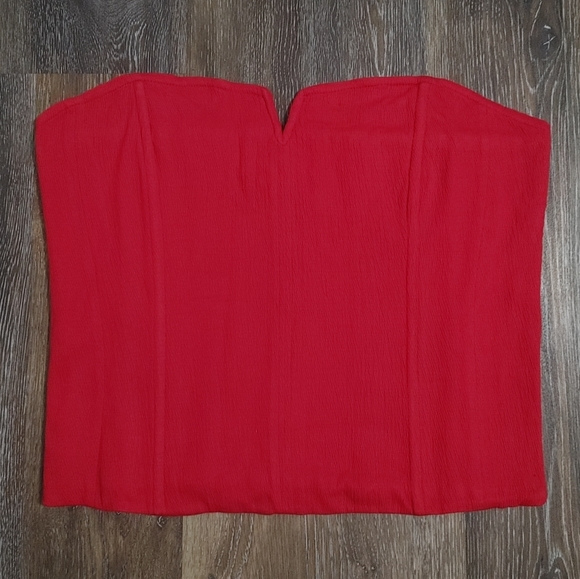 Porridge Red Bustier Top - Picture 3 of 7